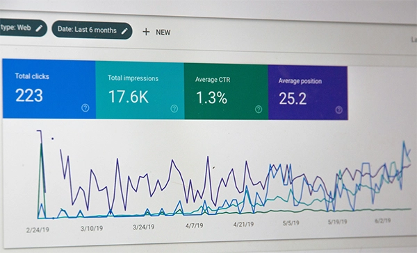 Image d'un graphique de référencement SEO