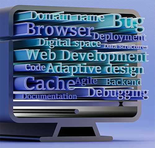 Image décorative représentant le développement web