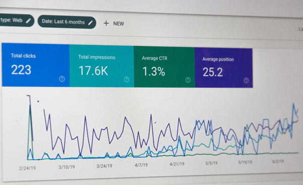 Image d'un graphique de référencement SEO